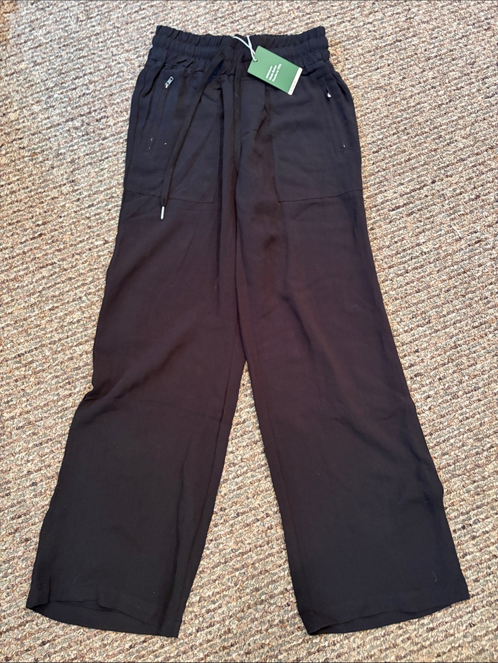 Halara Lightweight Wide-Leg Drawstring Pants with Zip Pockets